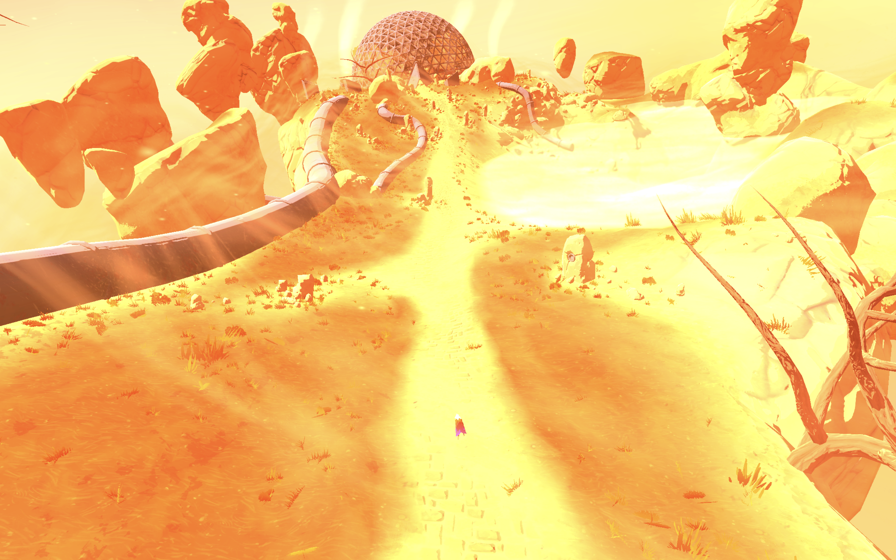 Screenshot from one of the best games of all time, Furi!!!